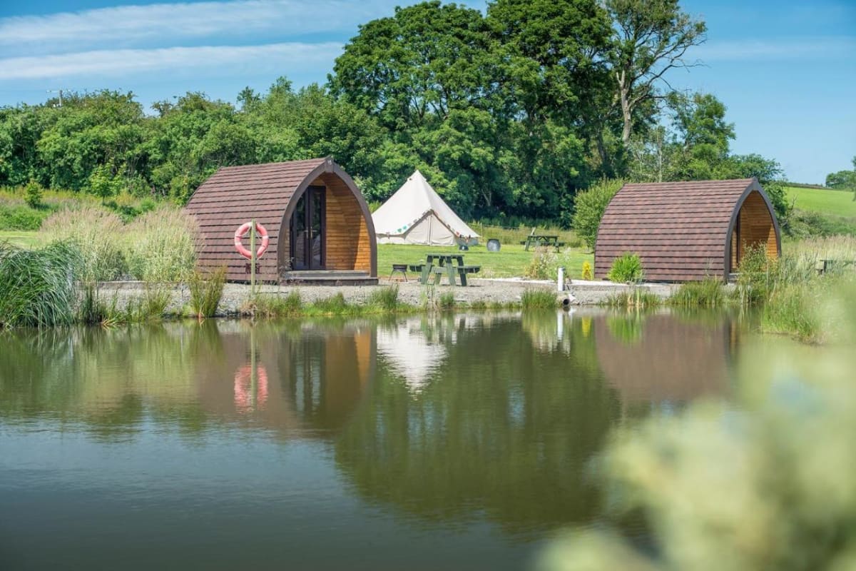 Glamping in fields and meadows